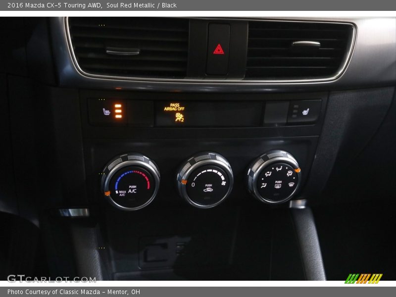 Soul Red Metallic / Black 2016 Mazda CX-5 Touring AWD