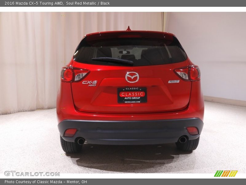 Soul Red Metallic / Black 2016 Mazda CX-5 Touring AWD