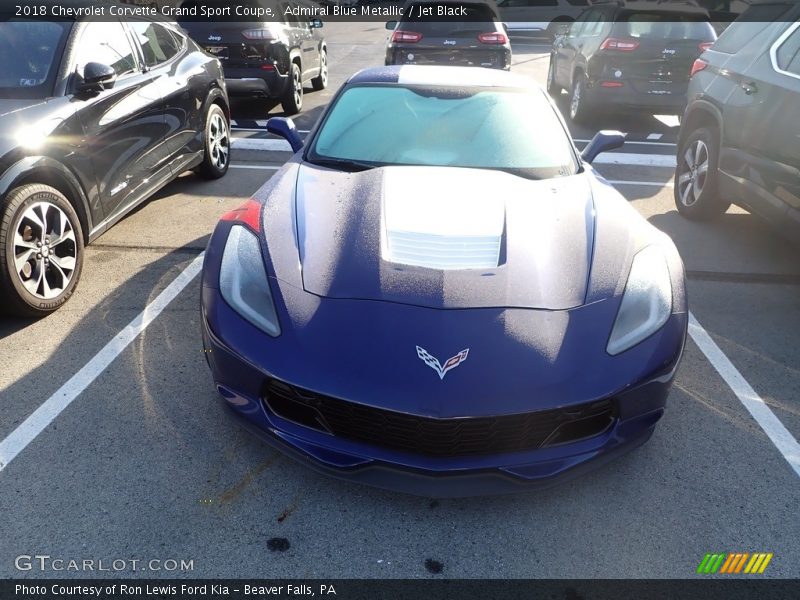 Admiral Blue Metallic / Jet Black 2018 Chevrolet Corvette Grand Sport Coupe
