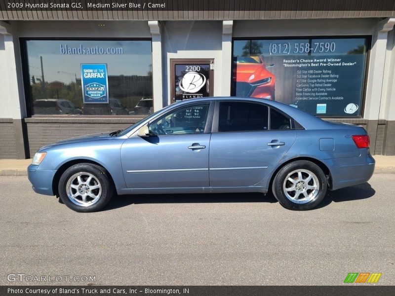 Medium Silver Blue / Camel 2009 Hyundai Sonata GLS