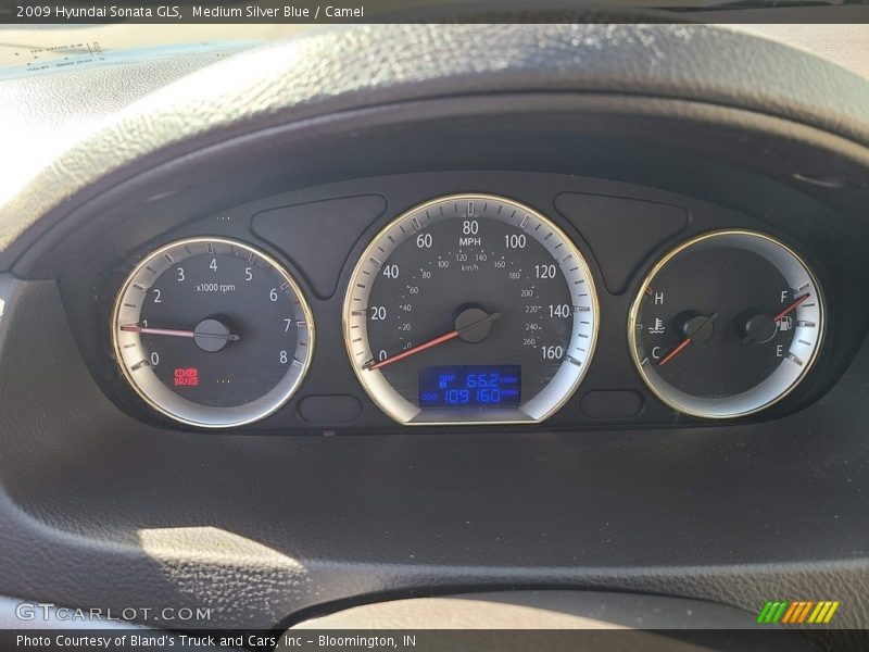 Medium Silver Blue / Camel 2009 Hyundai Sonata GLS