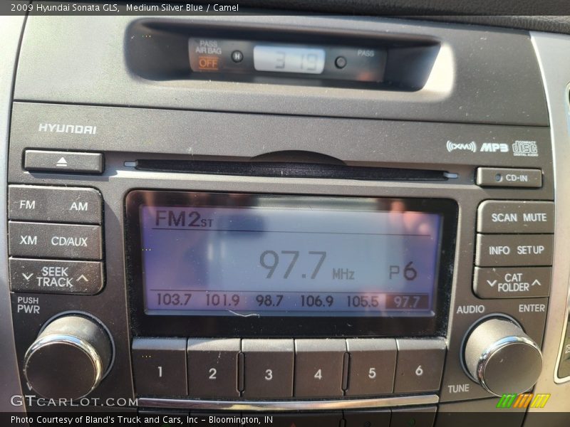 Medium Silver Blue / Camel 2009 Hyundai Sonata GLS