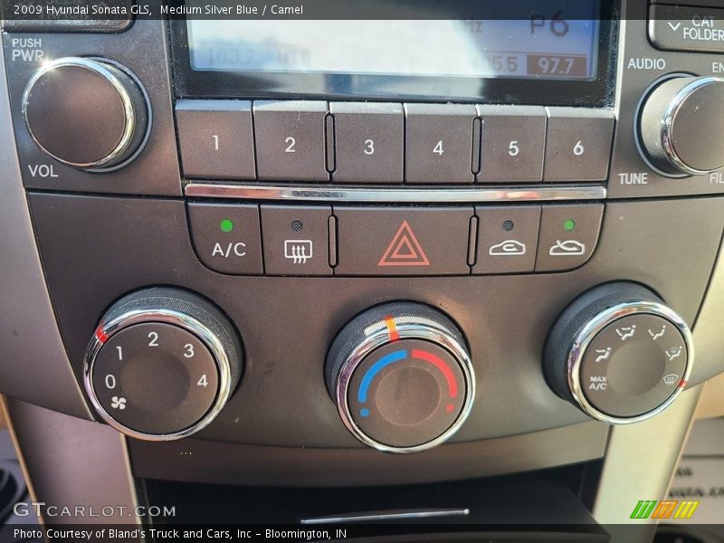Medium Silver Blue / Camel 2009 Hyundai Sonata GLS