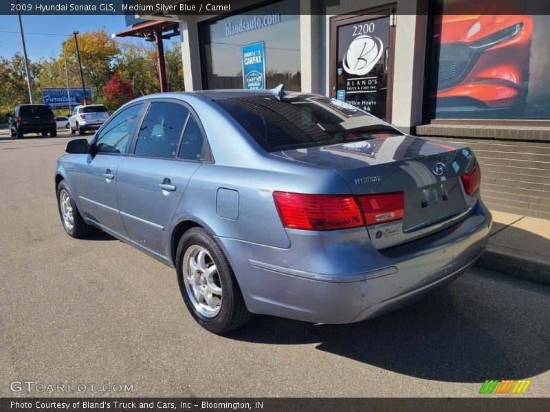 Medium Silver Blue / Camel 2009 Hyundai Sonata GLS
