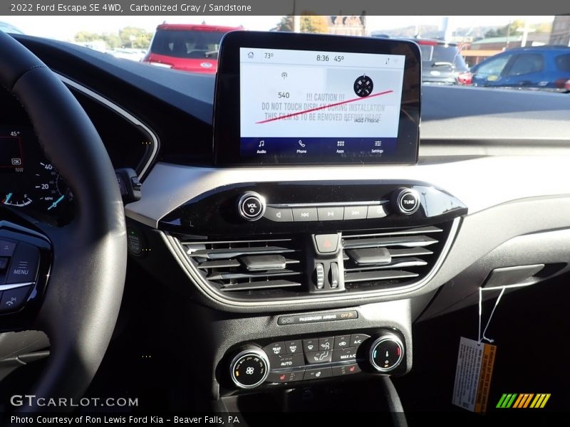 Carbonized Gray / Sandstone 2022 Ford Escape SE 4WD