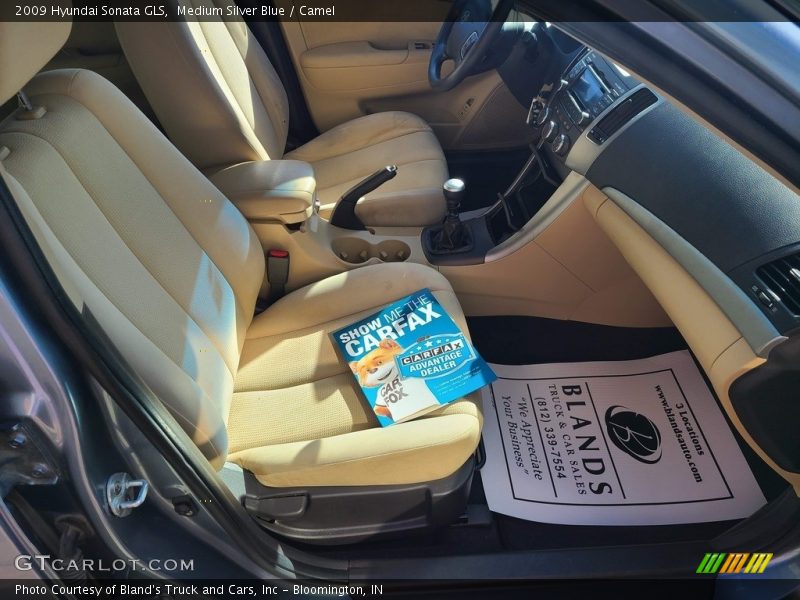 Medium Silver Blue / Camel 2009 Hyundai Sonata GLS