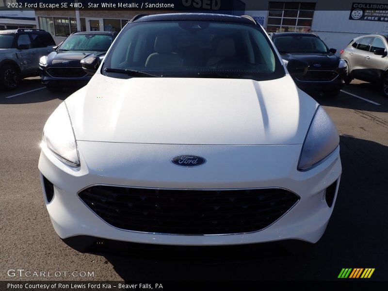 Star White Metallic / Sandstone 2022 Ford Escape SE 4WD