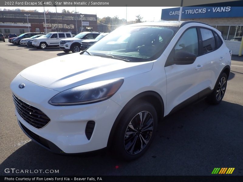 Star White Metallic / Sandstone 2022 Ford Escape SE 4WD