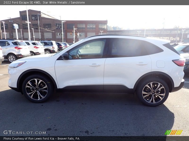 Star White Metallic / Sandstone 2022 Ford Escape SE 4WD