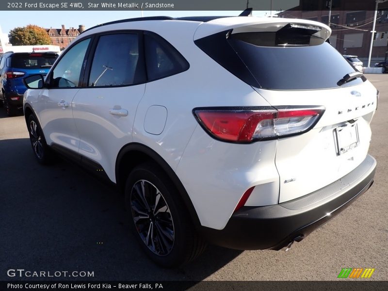 Star White Metallic / Sandstone 2022 Ford Escape SE 4WD