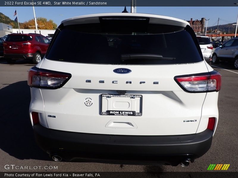 Star White Metallic / Sandstone 2022 Ford Escape SE 4WD