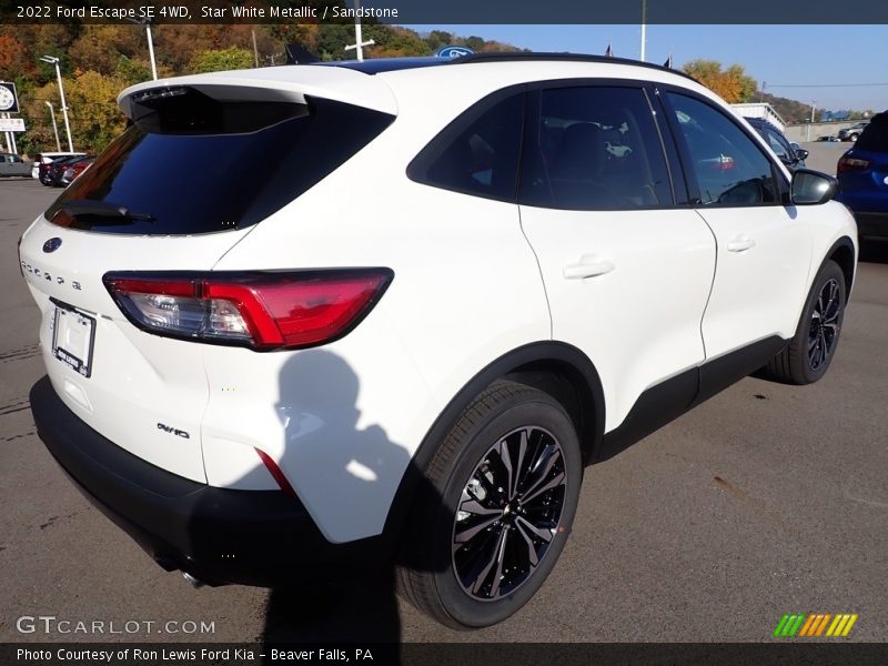 Star White Metallic / Sandstone 2022 Ford Escape SE 4WD