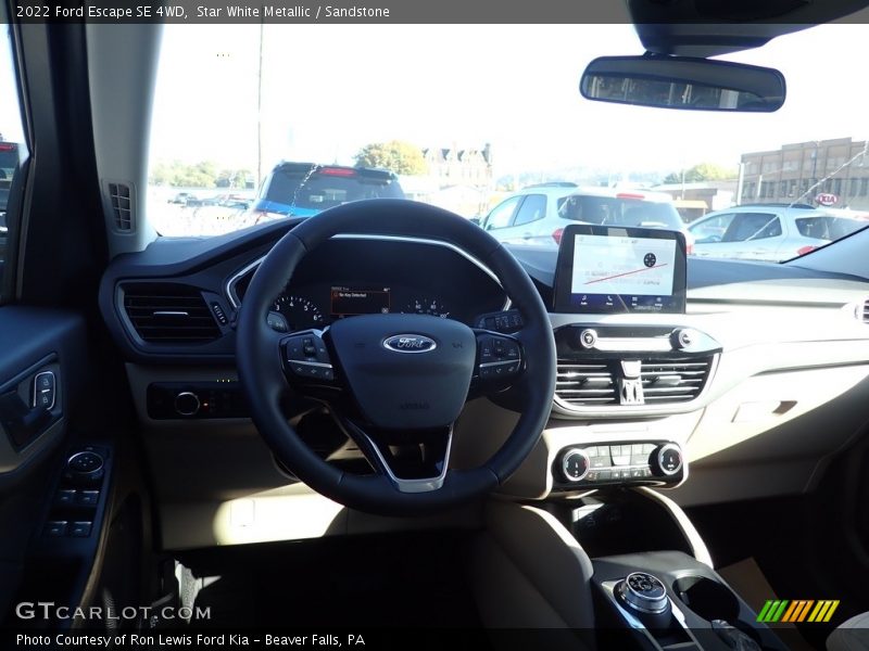 Star White Metallic / Sandstone 2022 Ford Escape SE 4WD