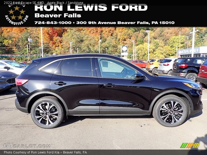 Agate Black / Sandstone 2022 Ford Escape SE 4WD