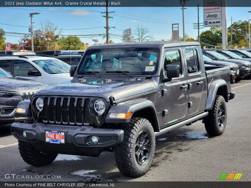 Granite Crystal Metallic / Black 2023 Jeep Gladiator Willys 4x4