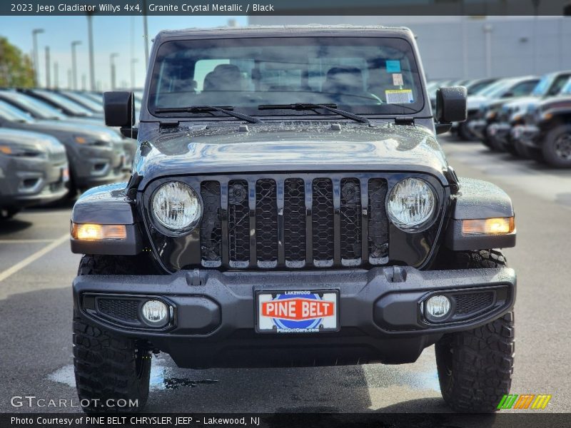 Granite Crystal Metallic / Black 2023 Jeep Gladiator Willys 4x4