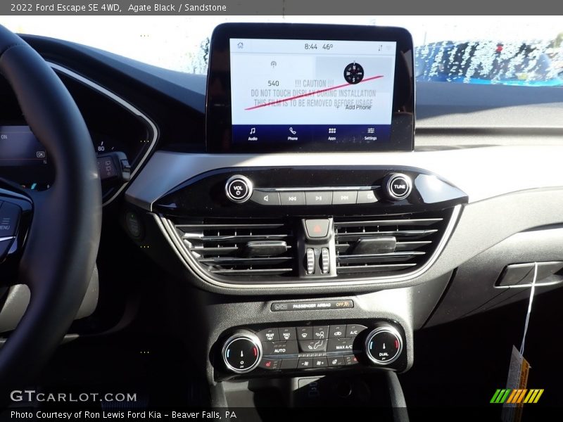 Agate Black / Sandstone 2022 Ford Escape SE 4WD