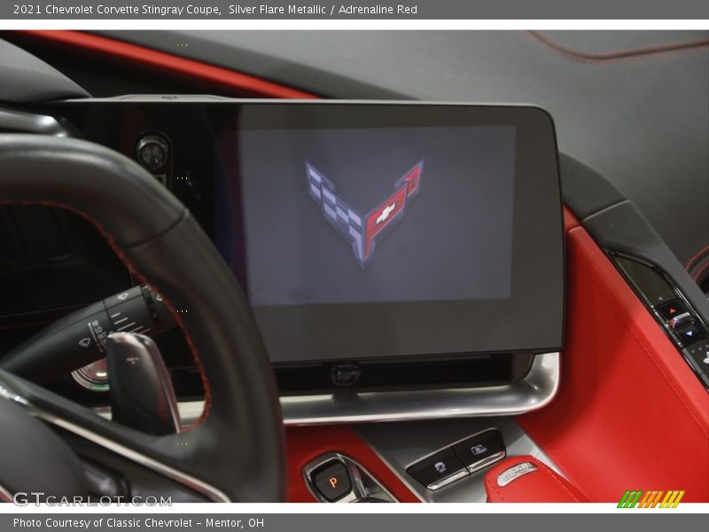 Silver Flare Metallic / Adrenaline Red 2021 Chevrolet Corvette Stingray Coupe