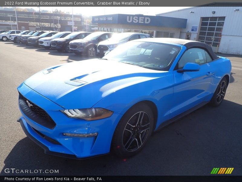 Grabber Blue Metallic / Ebony 2022 Ford Mustang Ecoboost Premium Convertible