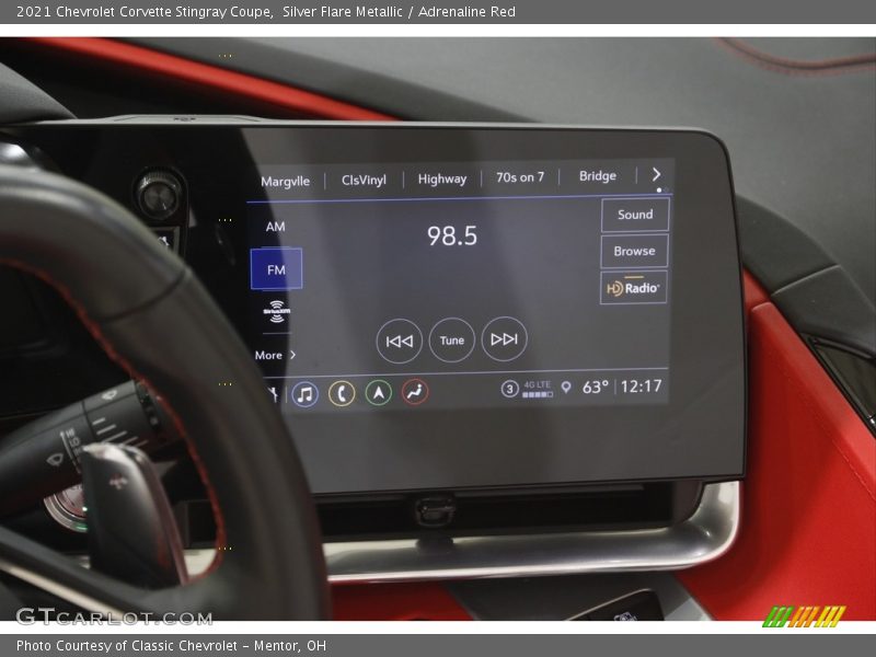 Controls of 2021 Corvette Stingray Coupe