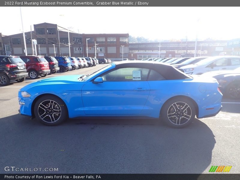 Grabber Blue Metallic / Ebony 2022 Ford Mustang Ecoboost Premium Convertible