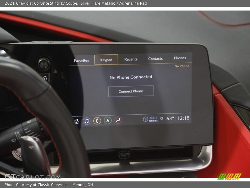 Silver Flare Metallic / Adrenaline Red 2021 Chevrolet Corvette Stingray Coupe