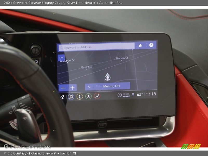 Navigation of 2021 Corvette Stingray Coupe