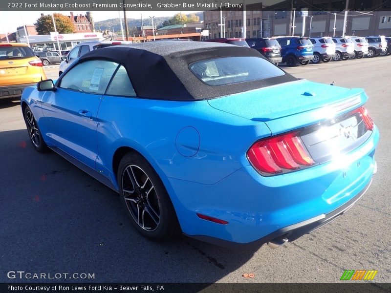 Grabber Blue Metallic / Ebony 2022 Ford Mustang Ecoboost Premium Convertible