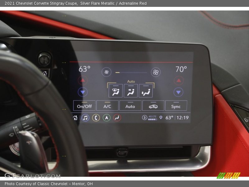 Controls of 2021 Corvette Stingray Coupe