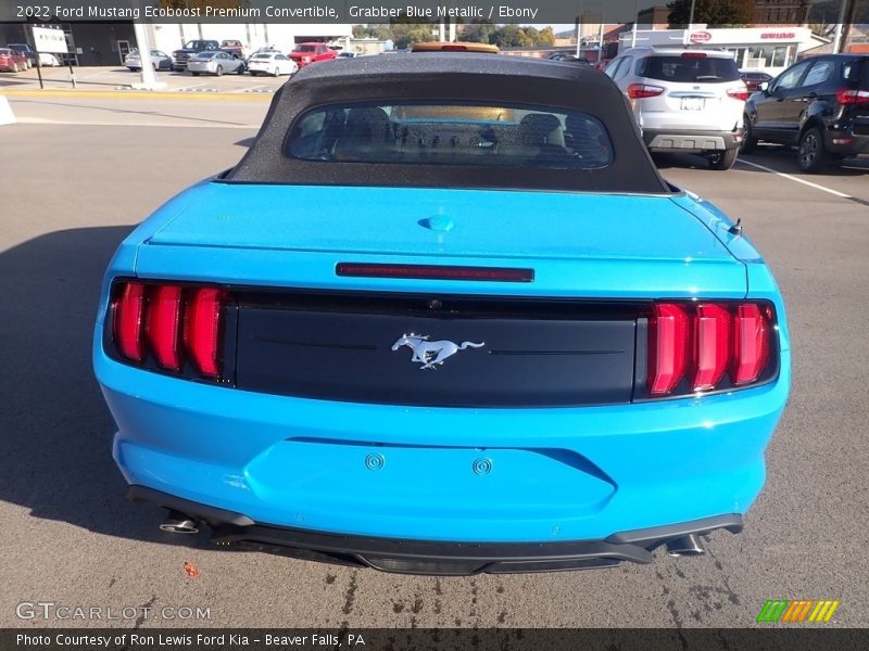 Grabber Blue Metallic / Ebony 2022 Ford Mustang Ecoboost Premium Convertible