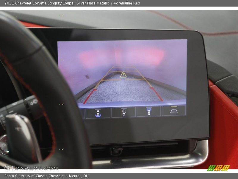 Silver Flare Metallic / Adrenaline Red 2021 Chevrolet Corvette Stingray Coupe