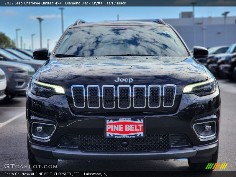 Diamond Black Crystal Pearl / Black 2022 Jeep Cherokee Limited 4x4