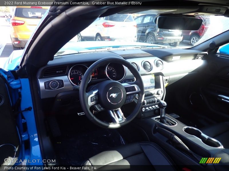 Grabber Blue Metallic / Ebony 2022 Ford Mustang Ecoboost Premium Convertible