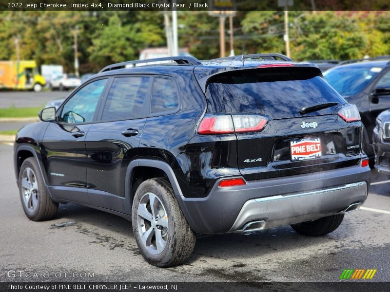Diamond Black Crystal Pearl / Black 2022 Jeep Cherokee Limited 4x4
