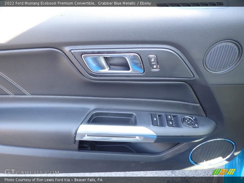 Grabber Blue Metallic / Ebony 2022 Ford Mustang Ecoboost Premium Convertible