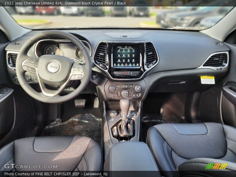 Diamond Black Crystal Pearl / Black 2022 Jeep Cherokee Limited 4x4