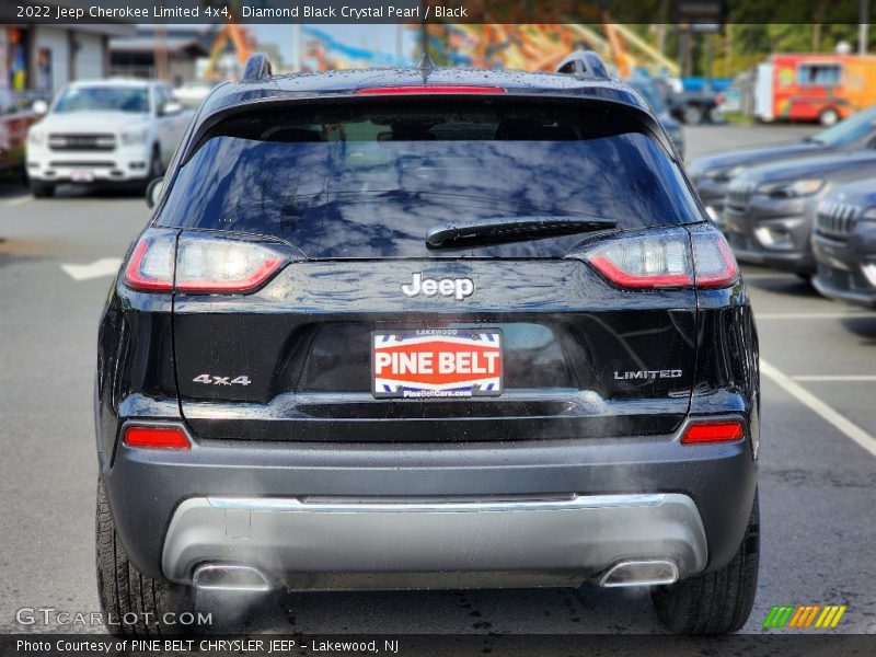 Diamond Black Crystal Pearl / Black 2022 Jeep Cherokee Limited 4x4