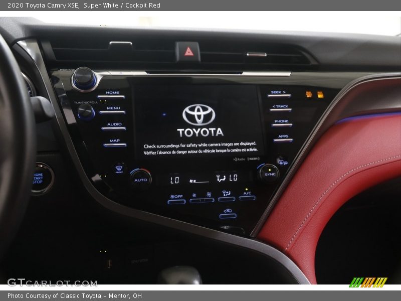 Super White / Cockpit Red 2020 Toyota Camry XSE