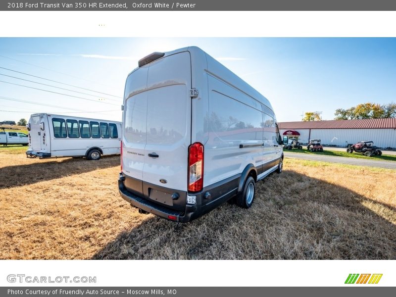 Oxford White / Pewter 2018 Ford Transit Van 350 HR Extended
