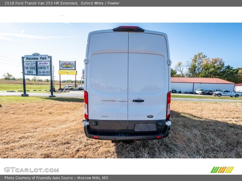 Oxford White / Pewter 2018 Ford Transit Van 350 HR Extended
