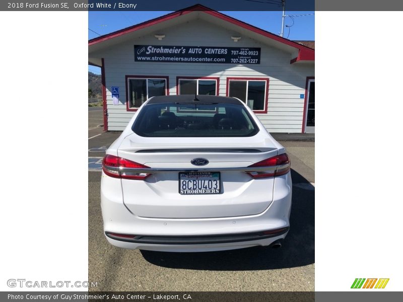 Oxford White / Ebony 2018 Ford Fusion SE
