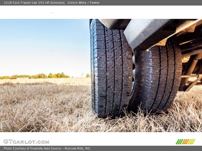 Oxford White / Pewter 2018 Ford Transit Van 350 HR Extended