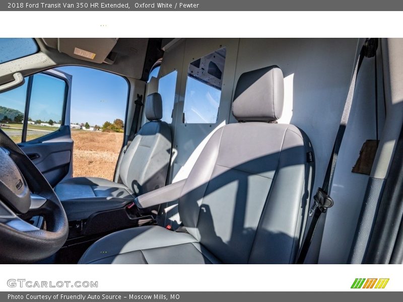 Oxford White / Pewter 2018 Ford Transit Van 350 HR Extended