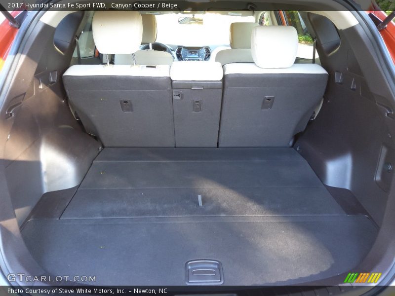 Canyon Copper / Beige 2017 Hyundai Santa Fe Sport FWD