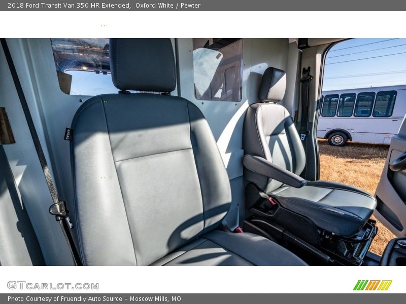 Oxford White / Pewter 2018 Ford Transit Van 350 HR Extended