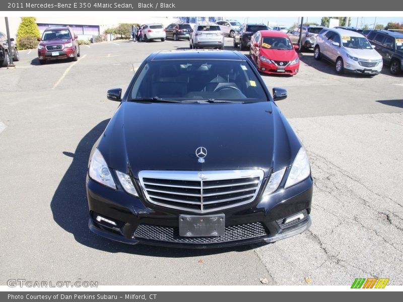 Black / Black 2011 Mercedes-Benz E 350 4Matic Sedan