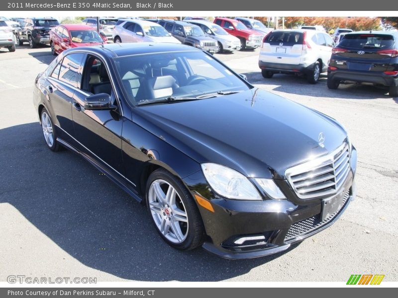 Black / Black 2011 Mercedes-Benz E 350 4Matic Sedan