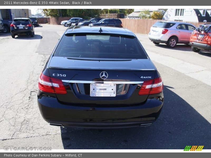 Black / Black 2011 Mercedes-Benz E 350 4Matic Sedan