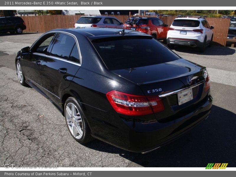 Black / Black 2011 Mercedes-Benz E 350 4Matic Sedan