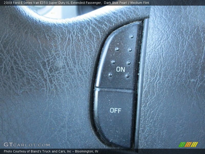 Dark Blue Pearl / Medium Flint 2009 Ford E Series Van E350 Super Duty XL Extended Passenger